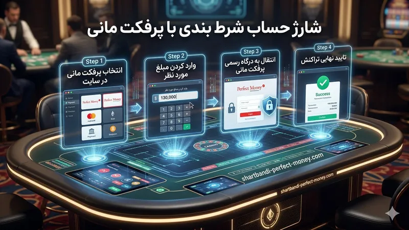 شارژ حساب شرط بندی با پرفکت مانی